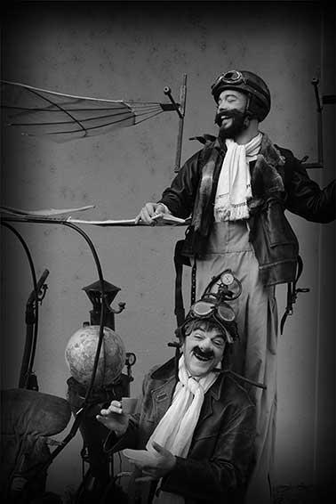 Echasses et machines
