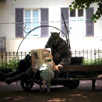 Moment de détente théâtrale